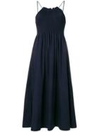 Calvin Klein 205w39nyc Ruched Bust Sun Dress - Blue