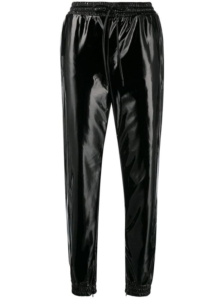 Michael Michael Kors Vinyl Track Pants - Black