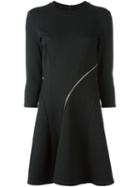 Mcq Alexander Mcqueen Ergonomic Jersey Dress, Women's, Size: Medium, Grey, Viscose/polyamide/spandex/elastane