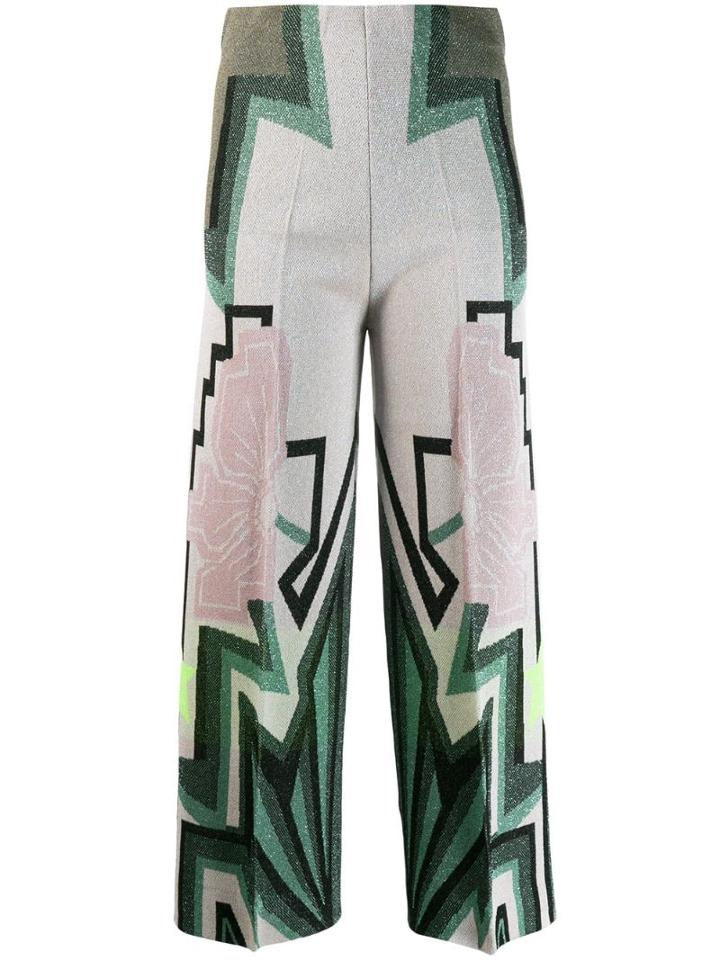 Circus Hotel High-waisted Wide Trousers - Grey