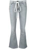 Off-white - Flared Jeans - Women - Cotton/polyester/spandex/elastane - 25, Grey, Cotton/polyester/spandex/elastane