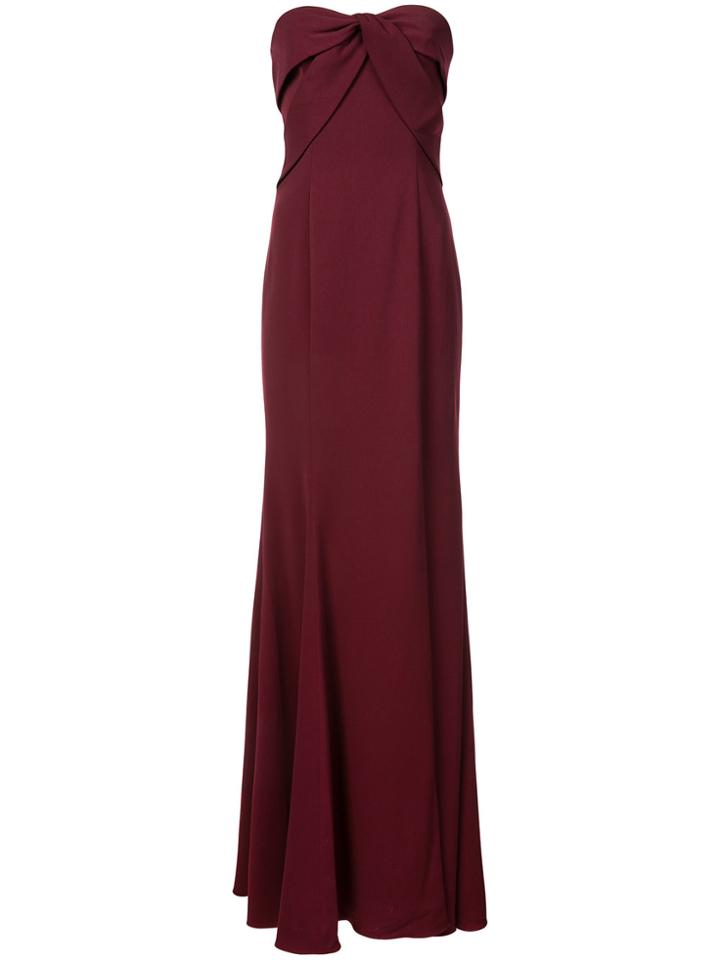 Jay Godfrey Cambrigde Strapless Dress - Red