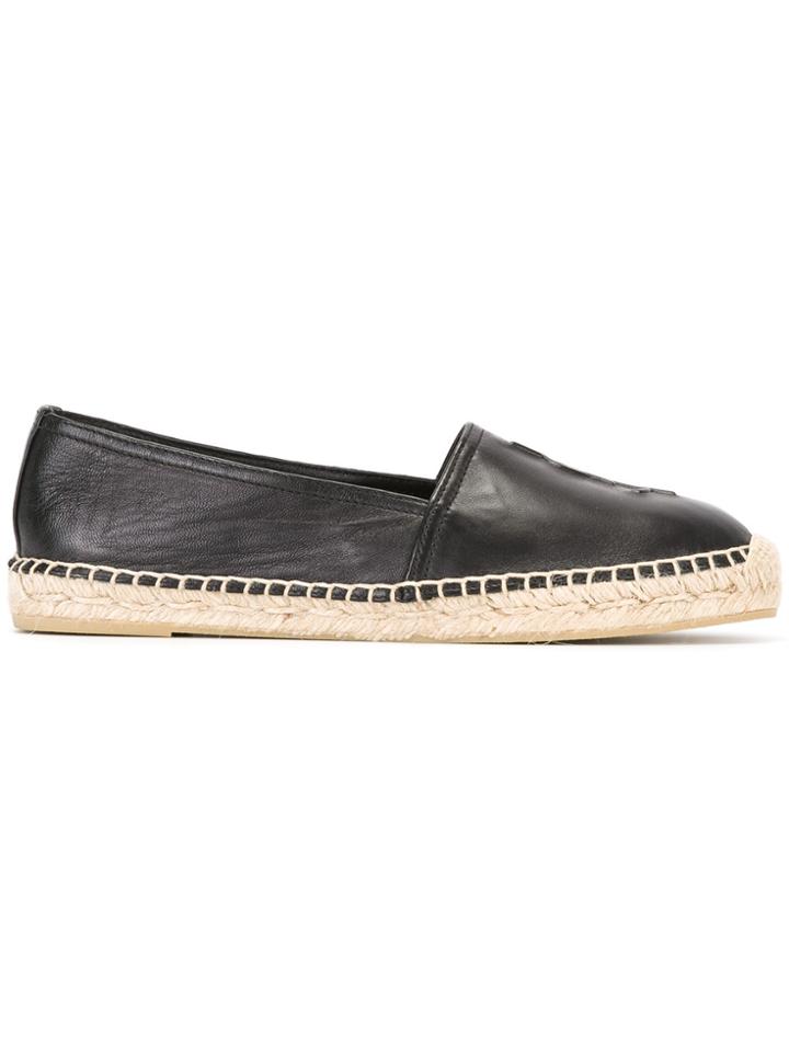Saint Laurent Monogram Espadrilles - Black