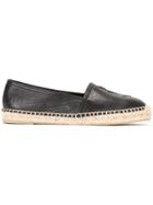 Saint Laurent Monogram Espadrilles - Black
