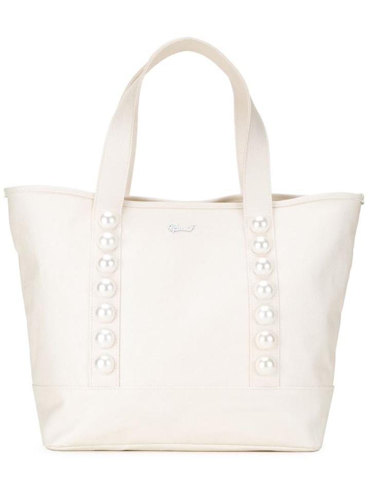 Muveil Faux Pearl Shopper Tote