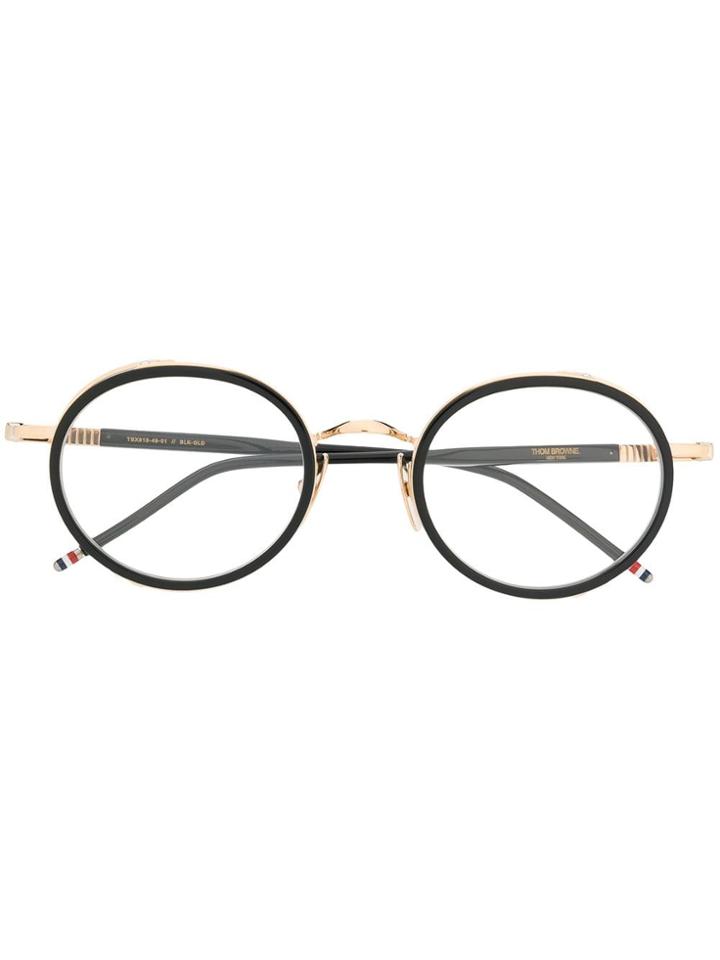 Thom Browne Eyewear Border Glasses - Black