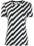 Proenza Schouler Diagonal Stripe T-shirt - Black
