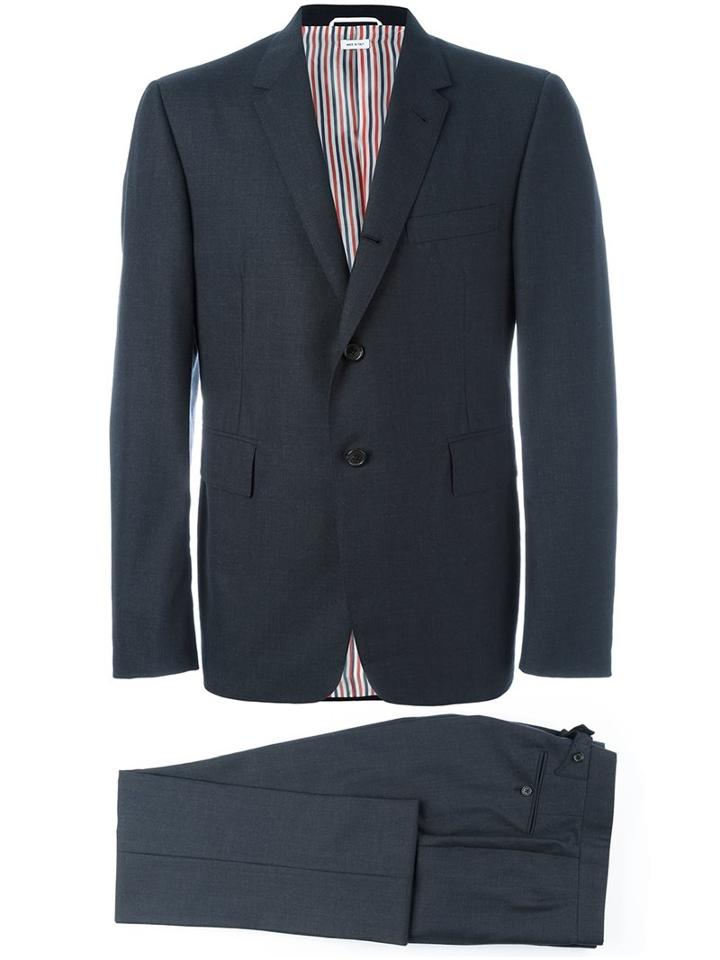 Thom Browne Two Piece Suit, Men's, Size: 0, Black, Cupro/wool