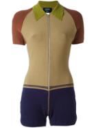 Jean Paul Gaultier Pre-owned Collared Romper - Multicolour