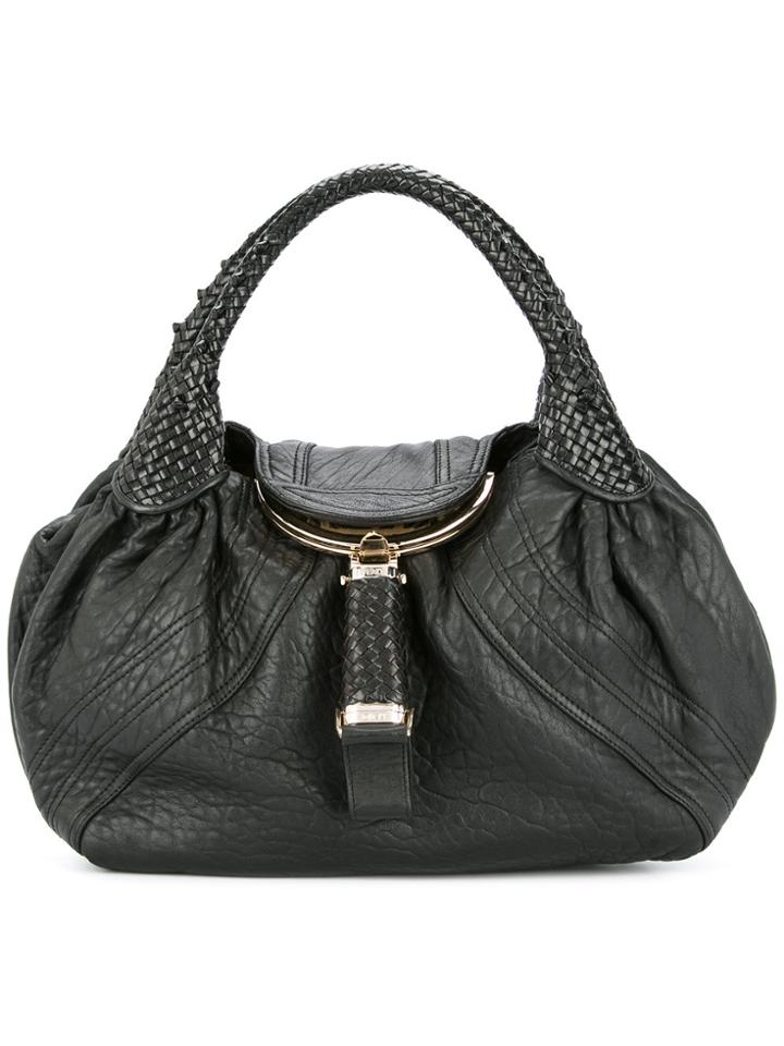 Fendi Vintage Zucca Spy Bag - Black