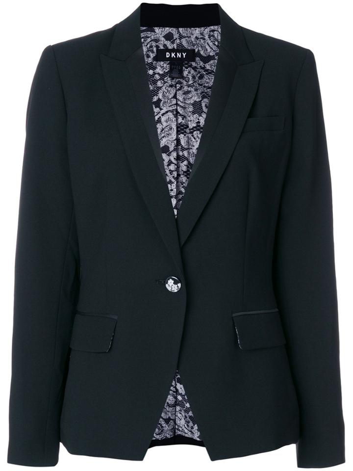 Dkny Classic Fitted Blazer - Black