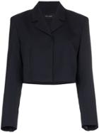 Low Classic Cropped Blazer - Blue