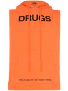 Raf Simons Drugs Printed Sleeveless Hoodie - Yellow & Orange