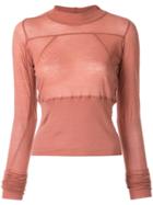 Rick Owens Exposed Seams T-shirt - Brown