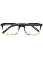 Saint Laurent Eyewear Tortoishell Gradient Glasses - Black