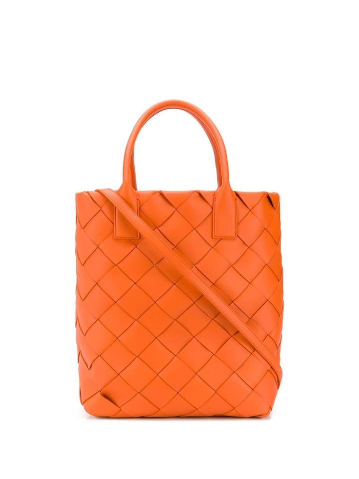 Bottega Veneta Intrecciato Tote Bag - Orange