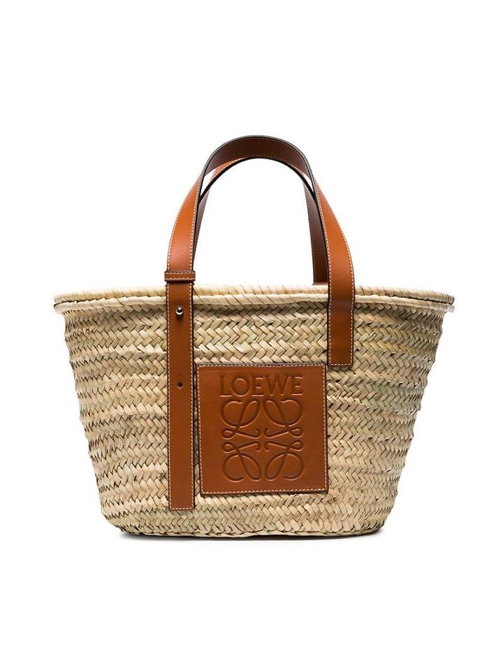 Loewe Logo Medium Basket Bag - Neutrals