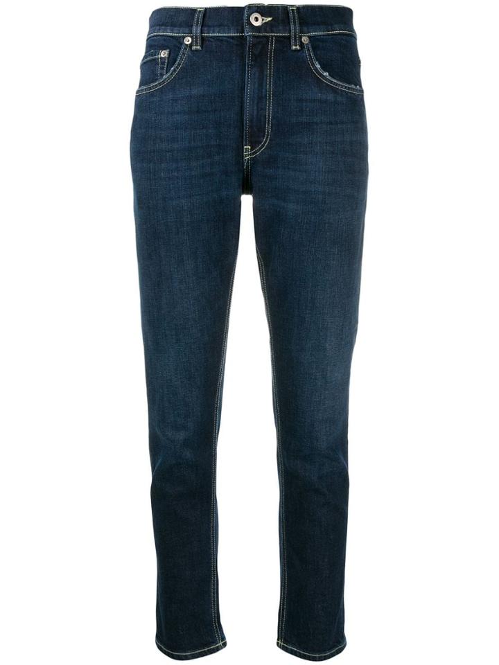 Dondup Low-rise Cropped Jeans - Blue