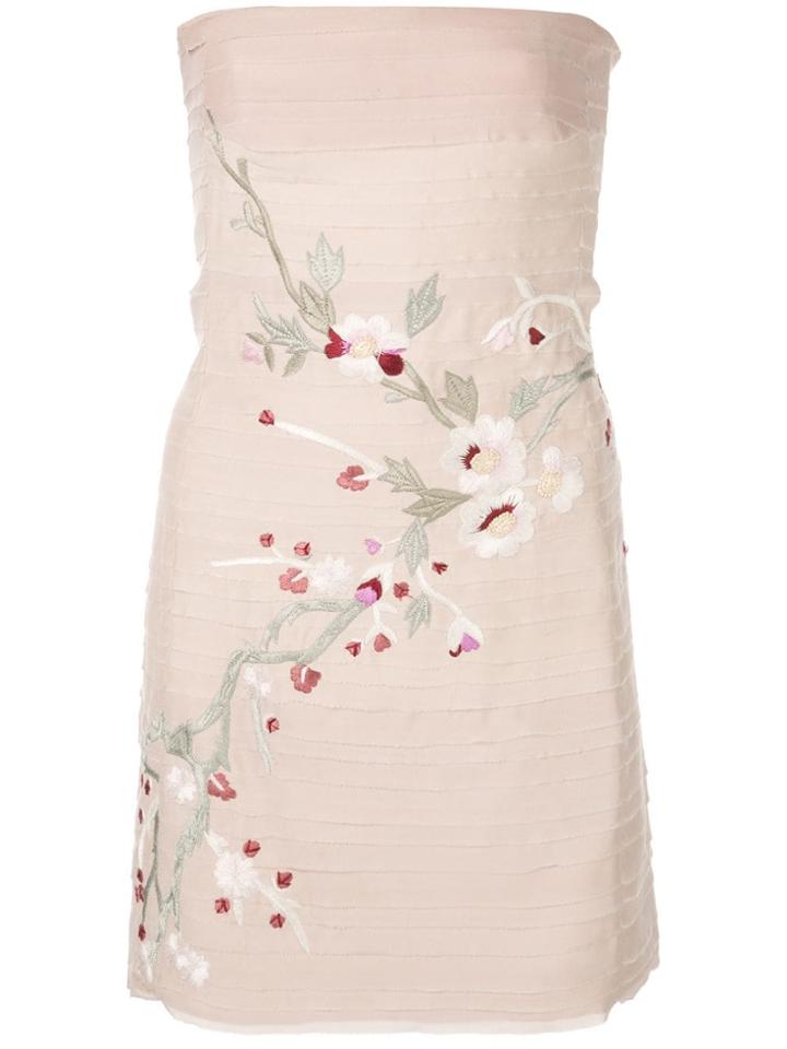 Alexis Asuka Embroidered Strapless Dress - Pink