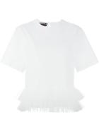 Rochas Tiered Tulle Hem Top