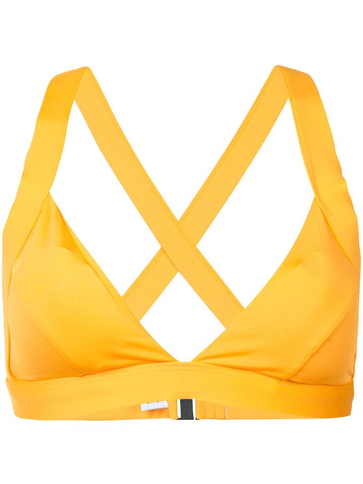 Onia - Alexandra Top - Women - Nylon/spandex/elastane - Xl, Yellow/orange, Nylon/spandex/elastane