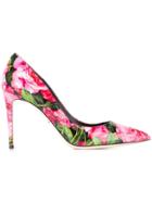 Dolce & Gabbana Kate Rose Print Pumps - Pink & Purple