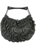 Giorgio Armani Vintage Gathered Effect Tote Bag - Black