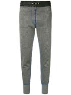 Tommy Hilfiger Checkered Slim-fit Track Trousers - Black
