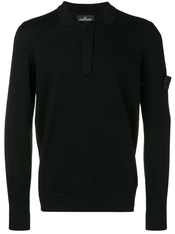 Stone Island Shadow Project Collar Style Jumper - Black