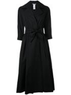 Max Mara - Poplin Wrap Dress - Women - Cotton - 38, Black, Cotton