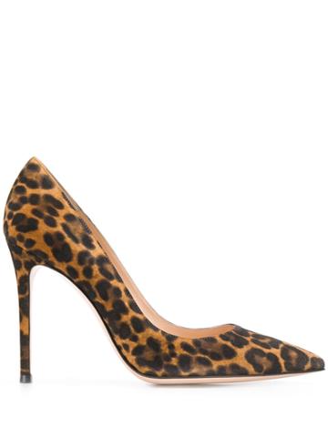 Gianvito Rossi Gianvito Leopard Print Pumps - Brown