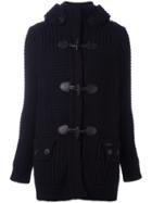 Bark Fur Hood Jacket - Black