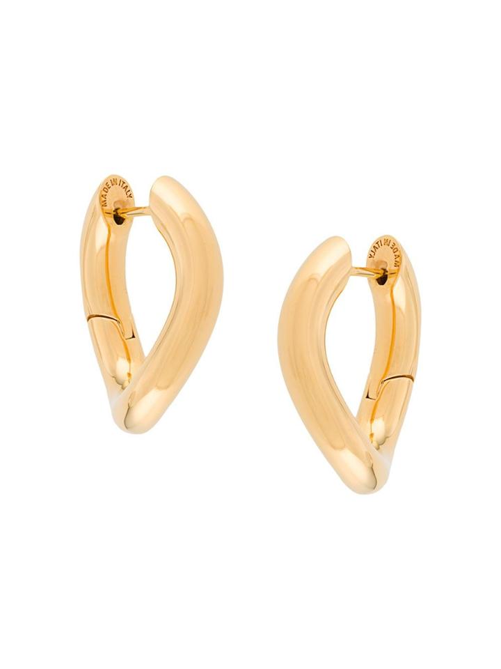 Balenciaga Xs Loop Earrings - Gold