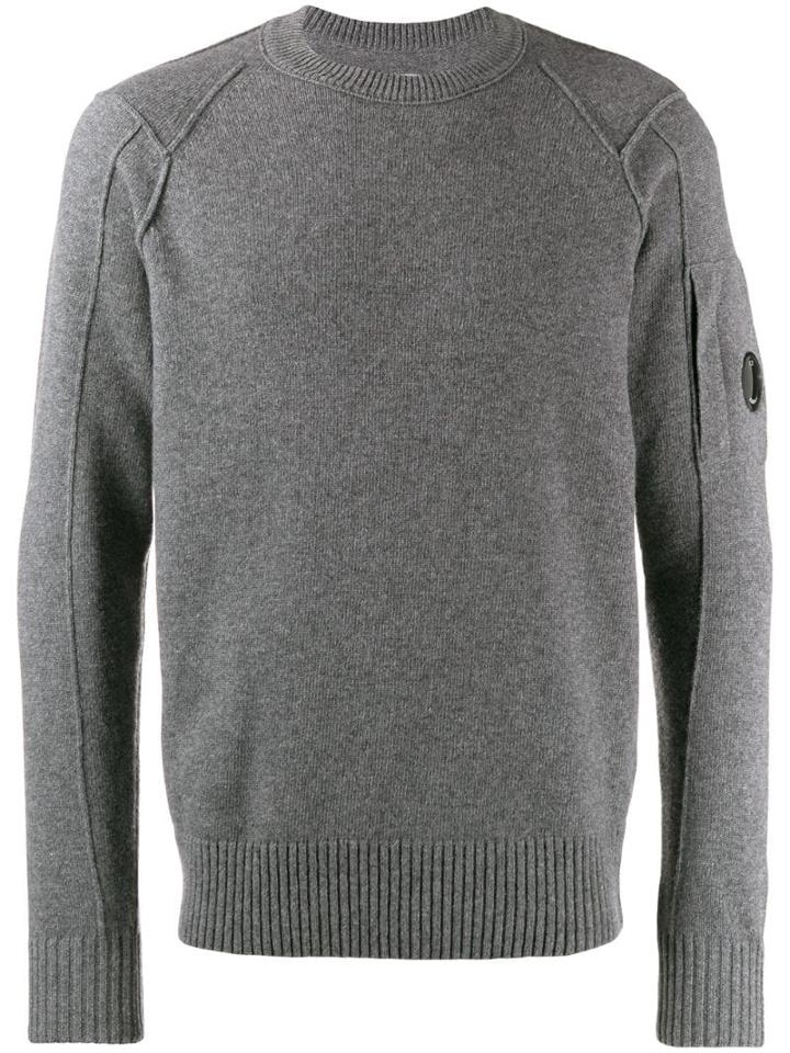 Cp Company Fine Knit Sweatshirt - Grey