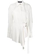 Proenza Schouler Oversized Top Stitched Button Down Shirt - White