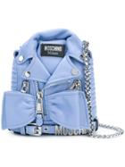 Moschino Biker Backpack Bag - Blue