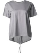 Astraet Crew Neck Centre Trim Detail T-shirt, Women's, Grey, Cotton