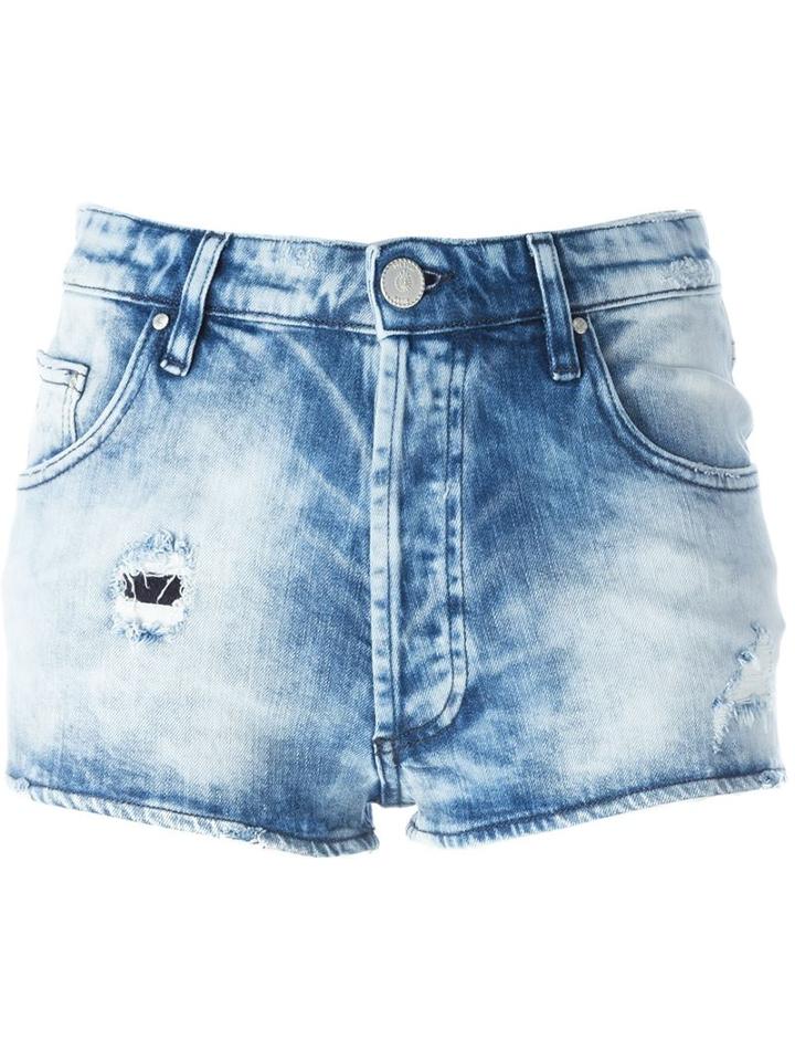 Don T Cry Eleonore Denim Shorts, Women's, Size: 29, Blue, Cotton/spandex/elastane