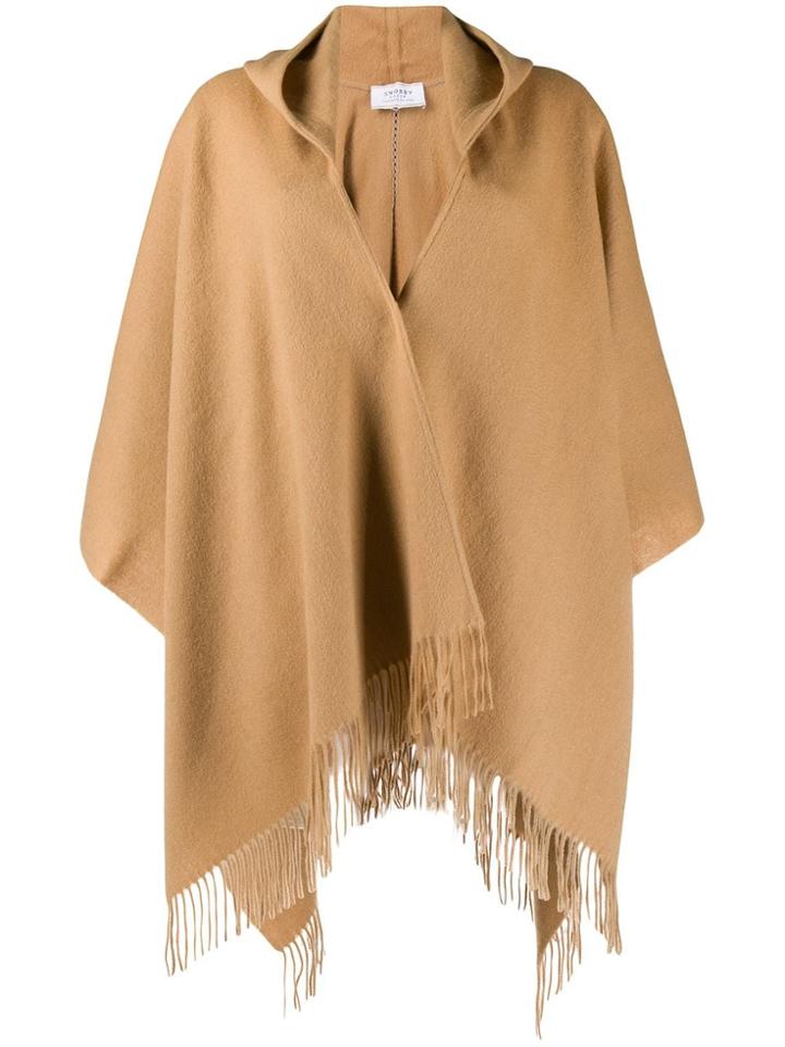 Snobby Sheep Hooded Woven Cape - Neutrals