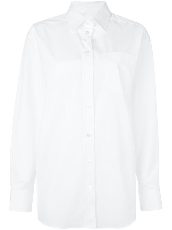 Maison Margiela Oversized Long Sleeve Shirt - White