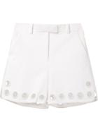 3.1 Phillip Lim Eyelet Detail Shorts, Women's, Size: 8, White, Cotton/viscose