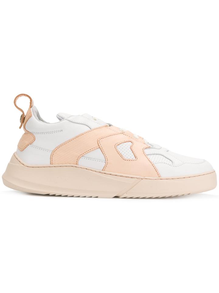Filling Pieces Contrast Panel Sneakers - White