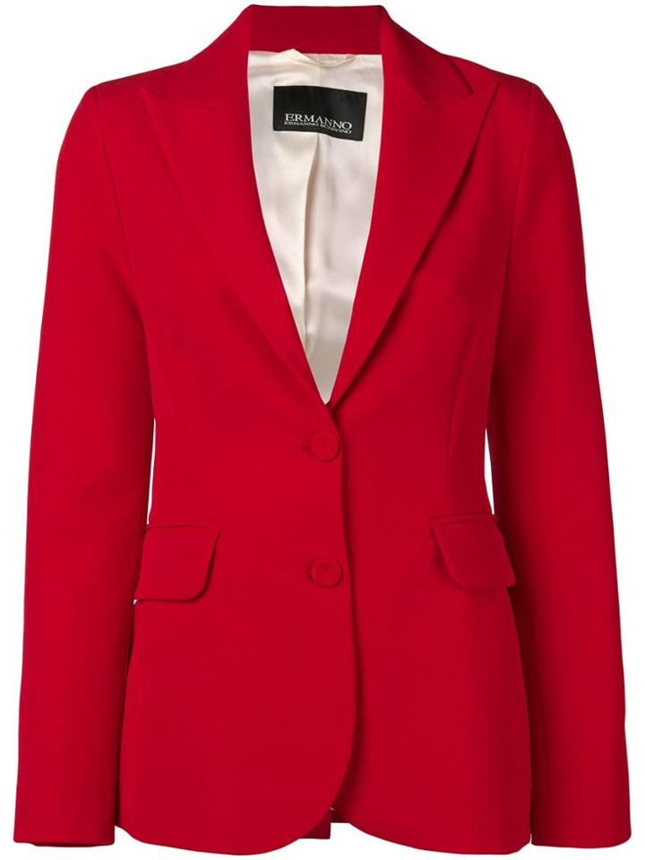 Ermanno Ermanno Slim Blazer - Red