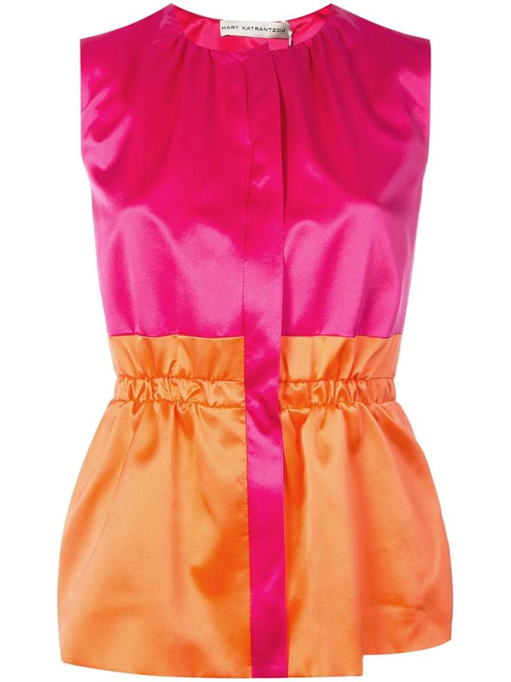 Mary Katrantzou Colour Blocked Blouse - Pink