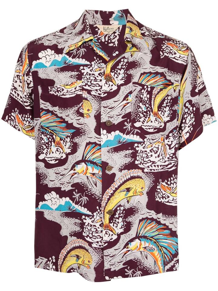 Fake Alpha Vintage Hawaiian Print Shirt - Multicolour
