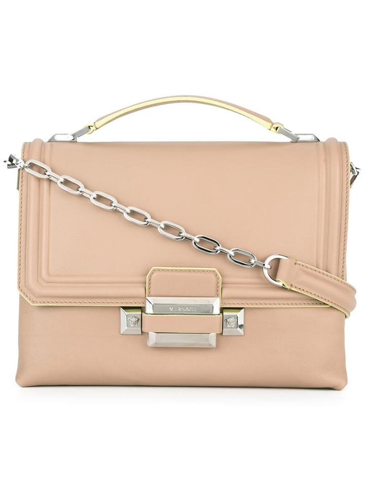 Versace Medium 'ryder' Shoulder Bag, Women's, Nude/neutrals