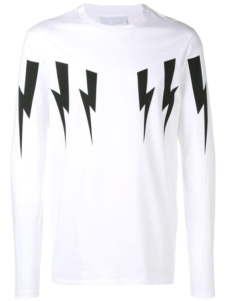 Neil Barrett Thunderbolt Sweatshirt - White