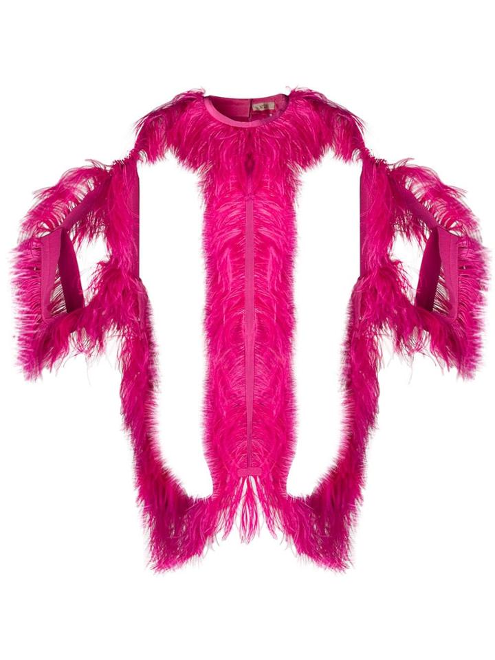 Nº21 Body Outline Scarf - Pink