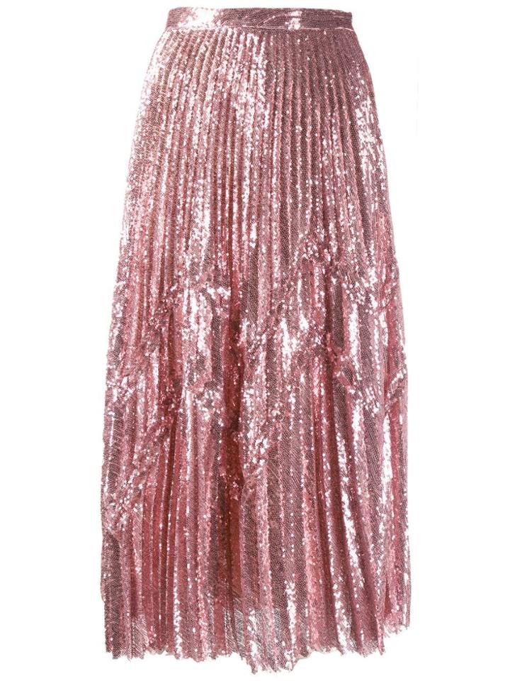 Marco De Vincenzo Embellished Midi Skirt - Pink