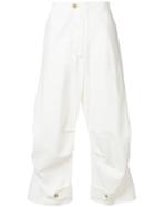 Hed Mayner Loose-fit Tailored Trousers - White